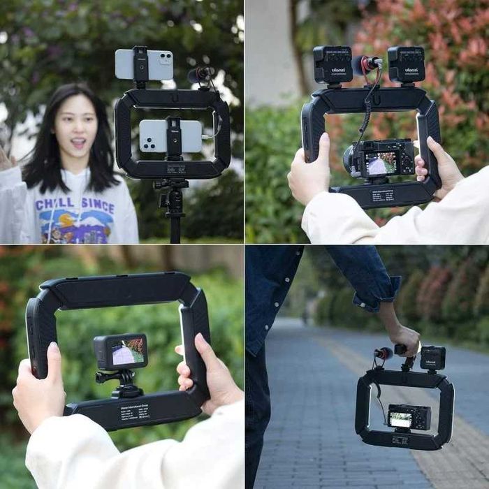 Ulanzi U200 Suporte de Luz Gravação Móvel/DSLR c/ Bateria Recarregável