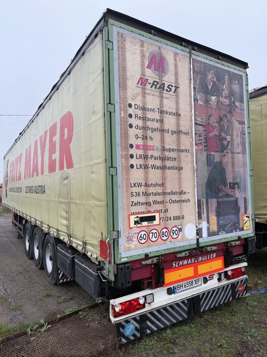 Продам schwarzmuller  верх напіпричепа ТЕНТ ПОЛ ВОРОТА