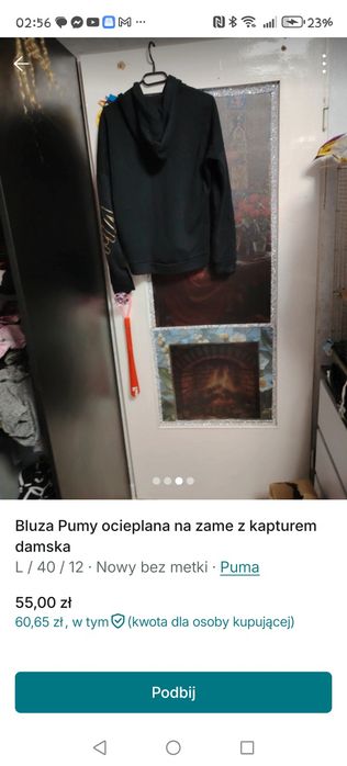 Bluza ocieplana Pumy nowa l
