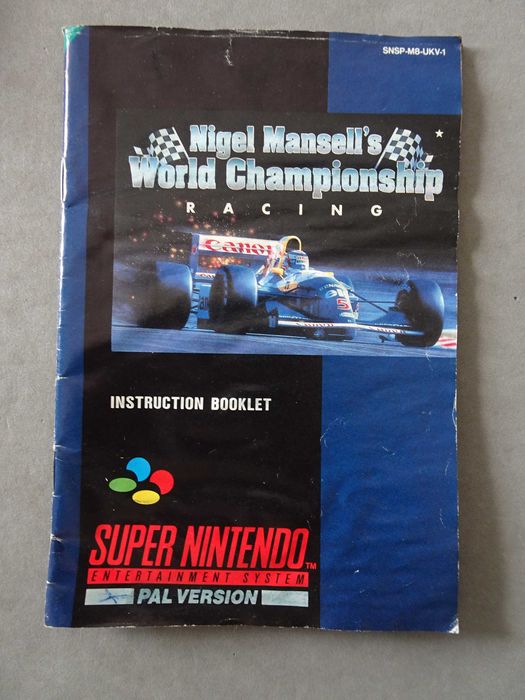 Catálogo Super Nintendo Nigel Mansell's / World Championship Racing