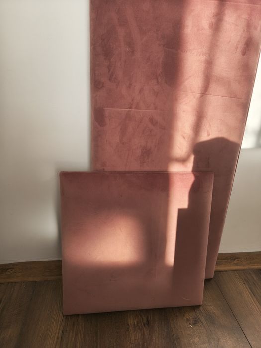 Panele ścienne 3 sztuki brudny róż 40x80 40x40