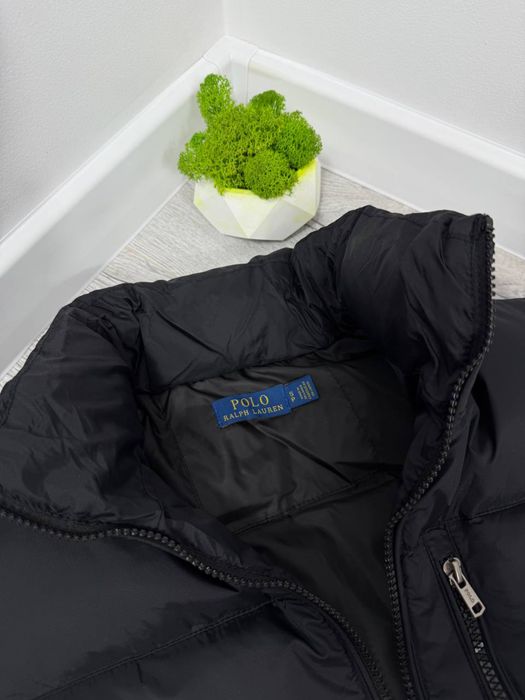 Жилетка Поло Ральф Лаурен чорна Безрукавка Polo Ralph Lauren чорна Спортивна жилетка Поло осіння