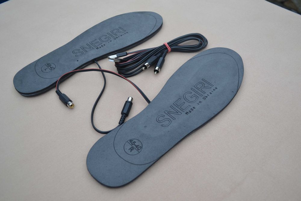 Українські устілки з підігрівом, стельки с подогревом. 45°С, 8 годин