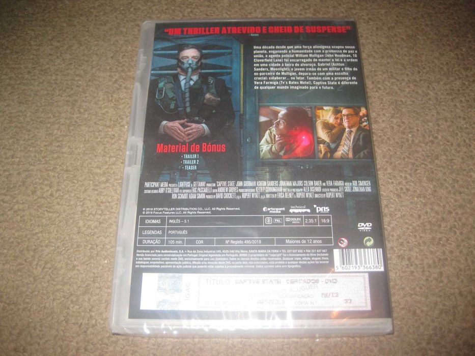 DVD "Captive State: Cercados" com John Goodman/Selado!