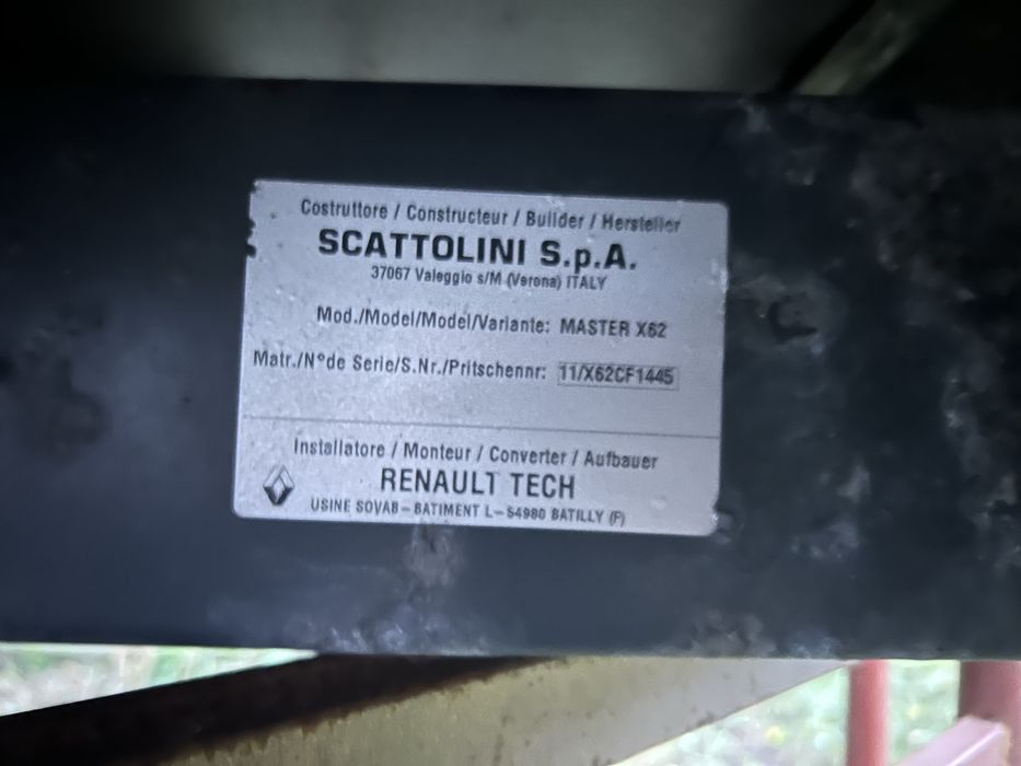 Renault Master, Opel Movano zabudowa skrzynia