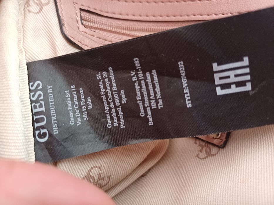 Plecak Guess pudrowy róż