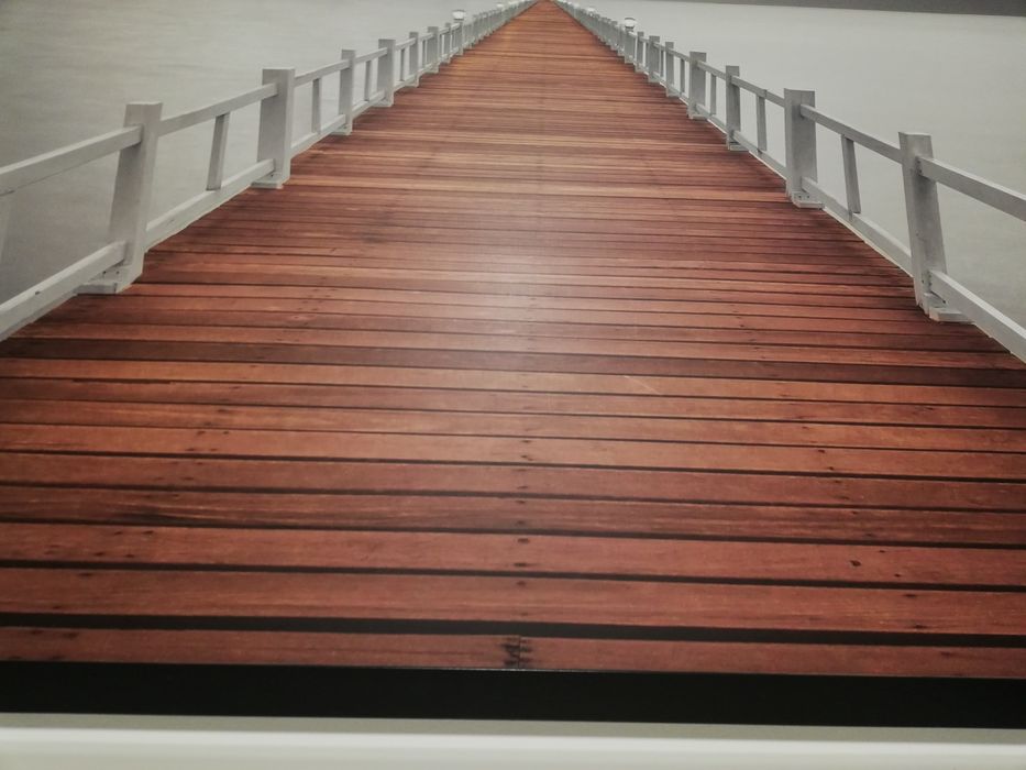Duży nowoczesny obraz 175x45 molo most