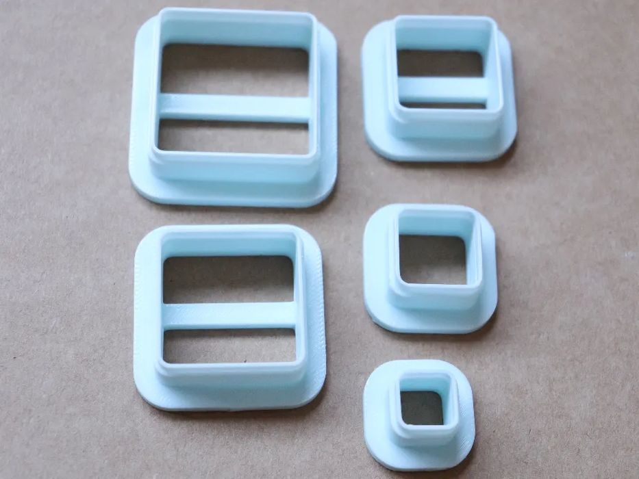 Conjunto Cortadores Quadrados Cantos Redondos (10-30mm)