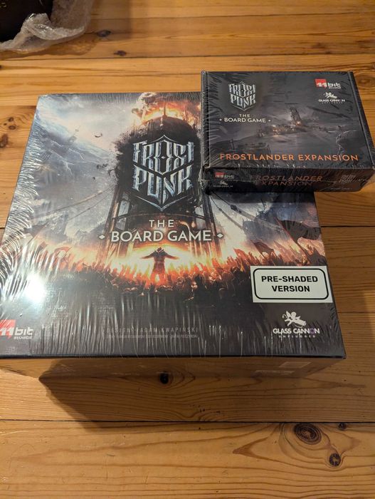 Frostpunk Board Game DELUXE PRE-SHADED EN + Frostland + Dreadnought