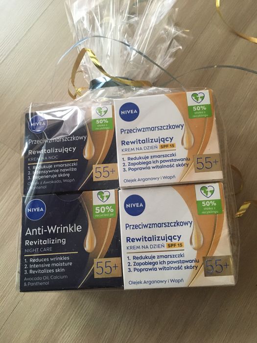 Kremy Nivea 55+ dzien i noc 4op,wspaniałe na prezent.Szybka wysyłka!