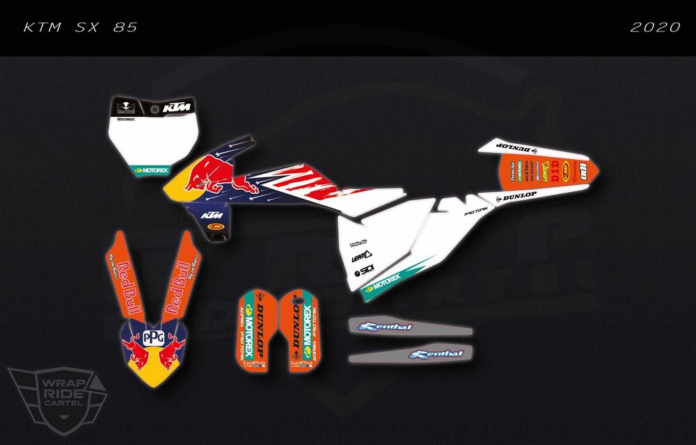 Profesjonalna Okleina PRO MX - KTM SX 50 - 65 - 85