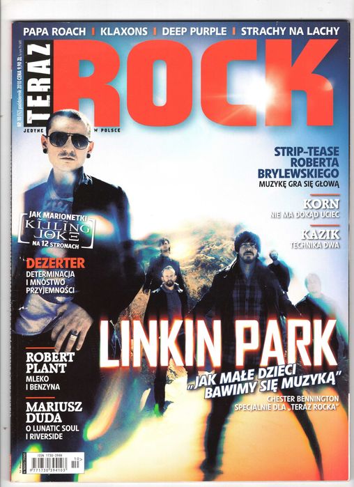 Teraz Rock 10(92) 2010 Linkin Park, wkładka Killing Joke
