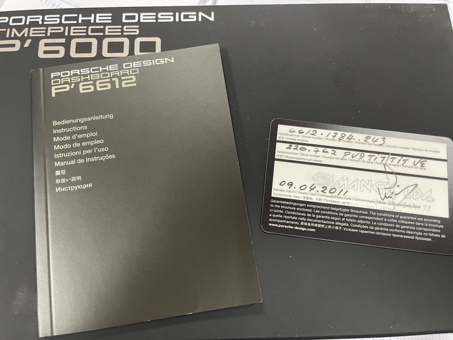 Relógio automático Porsche Design Dashboard P6612