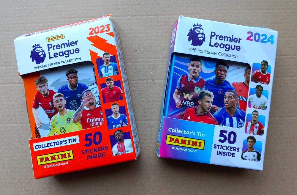 Latas-Tins Panini Cromos Premier League