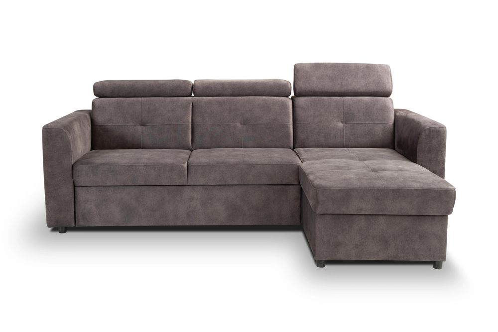 Narożnik POCKET 230x165 - funkcja spania, pojemnik, ruchome zagłówki