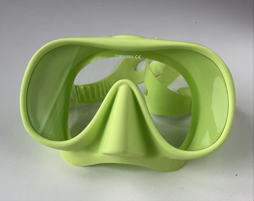 Maska do nurkowania, dla doroslych kolor owocowo zielono-żółty