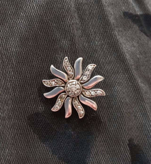 Срібний  кулон  родований