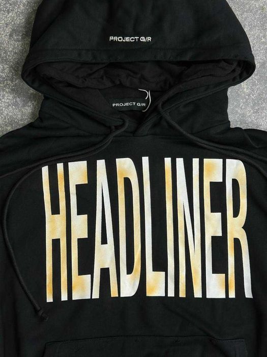 Project G/R HEADLINER gr кофта худи свитшот черный hoodie худі