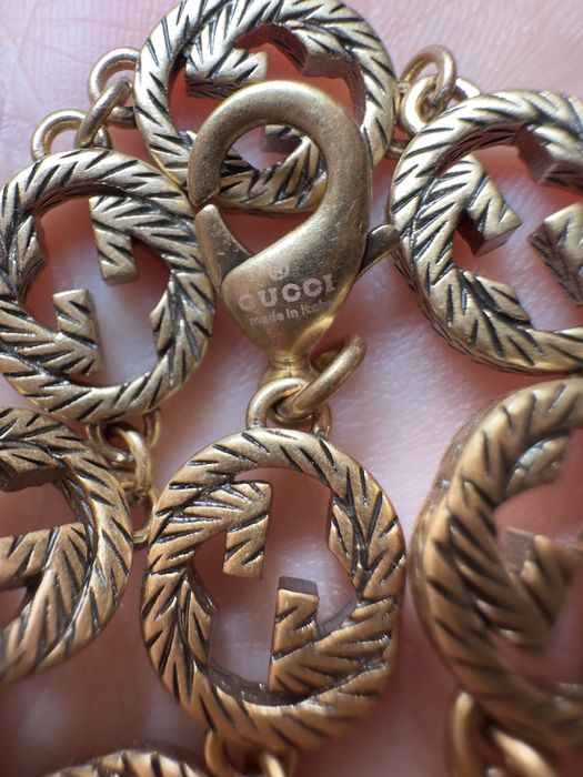 Bransoletka Gucci stare złoto