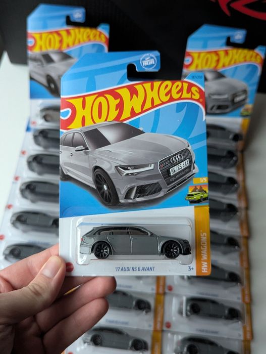 Хот вілс Ауді рс6 dollar 17 avant сіра  hot wheels audi rs6 nardo gray
