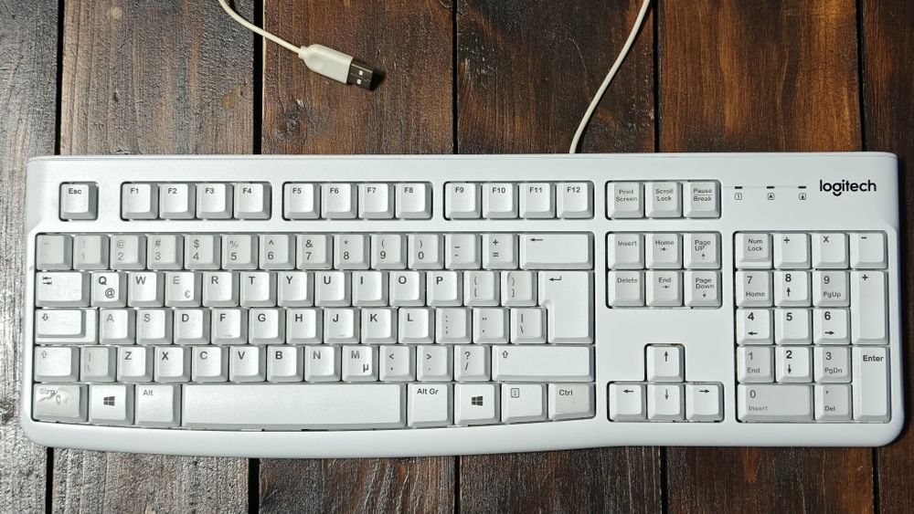Klawiatura Logitech K120 biała
