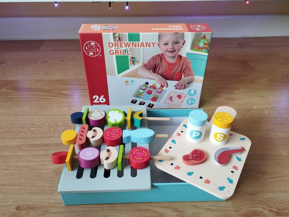 Drewniany grill 26 elementów