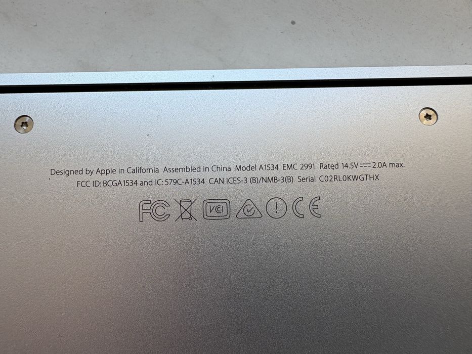 Apple MacBook Retina, 12 дюймів, 2016