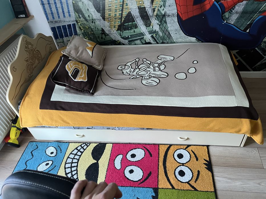 Łóżko Meblik DAKAR 190x90 + półka ścienna