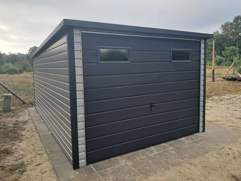 Garaż blaszany 3X5 Konstrukcja W OCYNKU. Producent SZYBKA REALIZACJA
