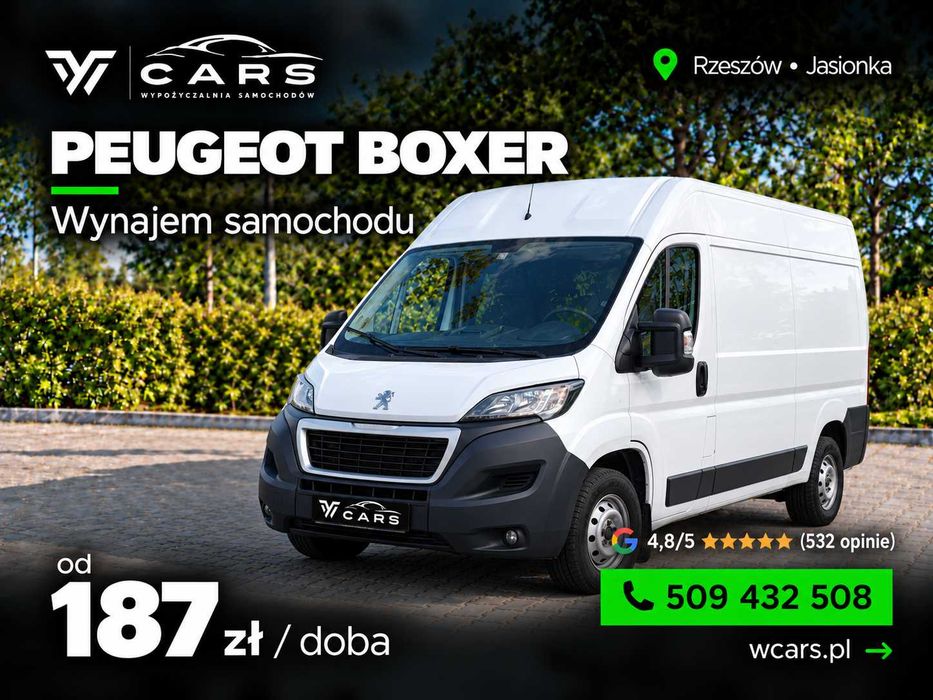 Peugeot Boxer L2H2 L3H2 L4H2 - wynajem busa | Rzeszów