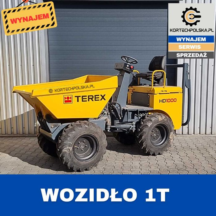 Wynajem Wozidło budowlane Terex 1T/2T/3T wywrotka wozidła od ręki
