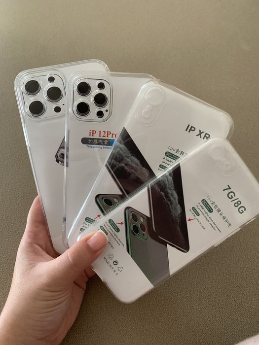 Чехол на айфон iPhone XR SE 12 PRO 13 PRO MAX прозрачный силиконовый