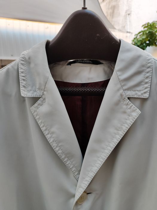 Gabardine vintage, cinzento claro