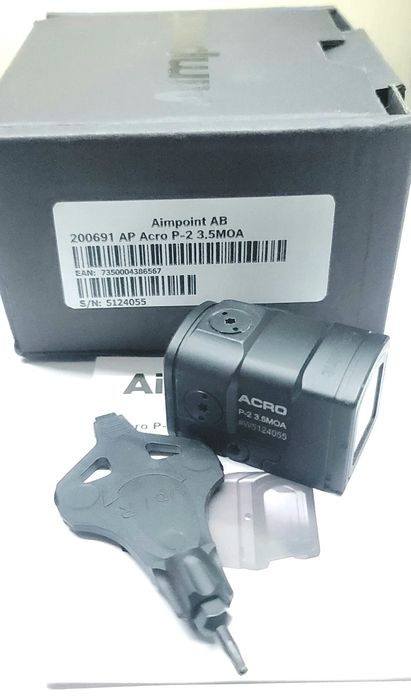 Коллиматорный прицел Aimpoint ACRO P-2 3.5 MOA оригинал, новый, закрытый коллиматорный прицел