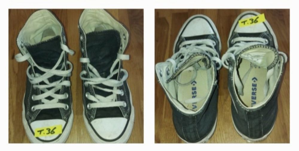 Converse pretas, brancas, azul claro tecido ou pele tamanho 36/ 36,5
