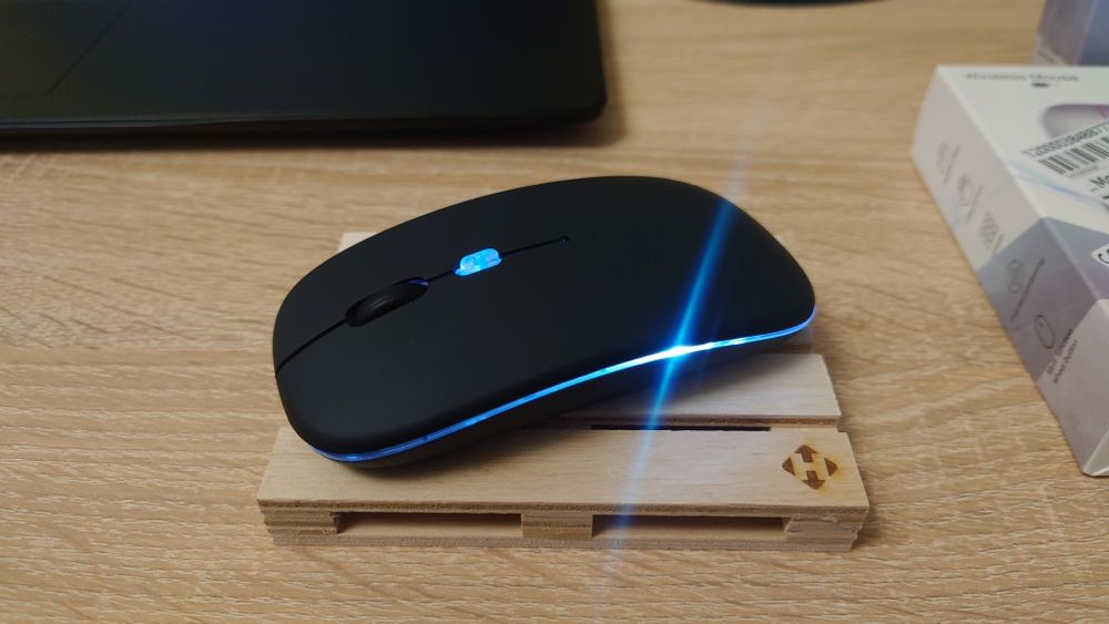 Бездротова акумуляторна RGB мишка беспроводная, Bluetooth 5.2WiFi 2.4