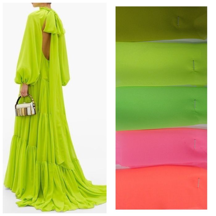 Шифон  60 грн/м від , нарядні та театральні тканини