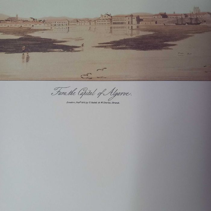 Gravura cidade de Faro