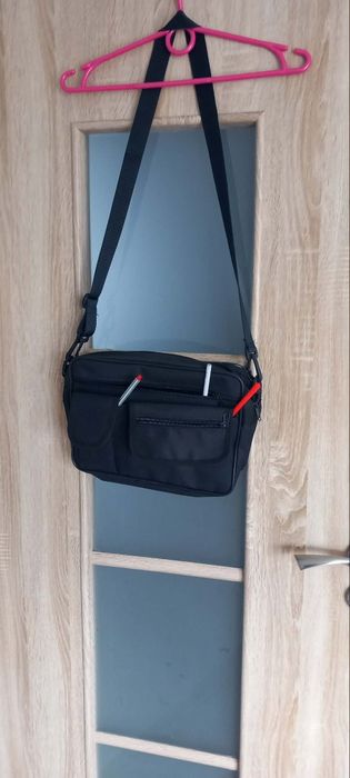Torba męska na ramię,nowa, 6 kieszonek