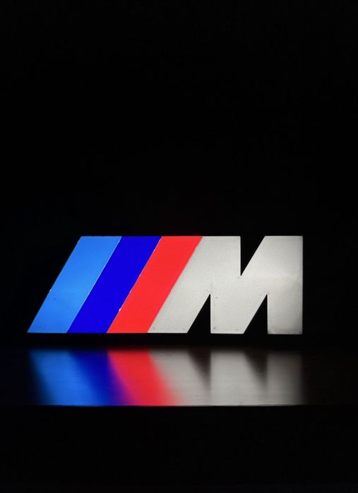 Logo BMW M Performance Lampa LED USB z włącznikiem, wydruk 3D