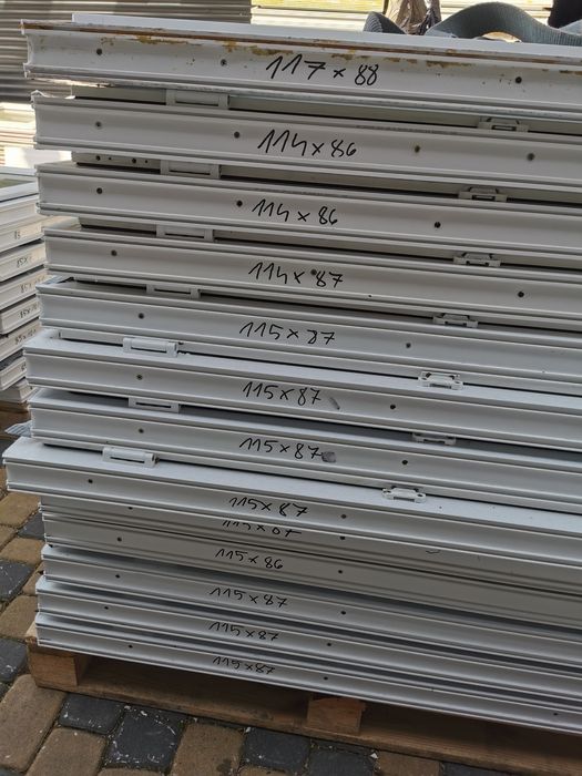 Skład okien PCV   okna z demontażu używane 80x100 110x135 60x80 itp!!