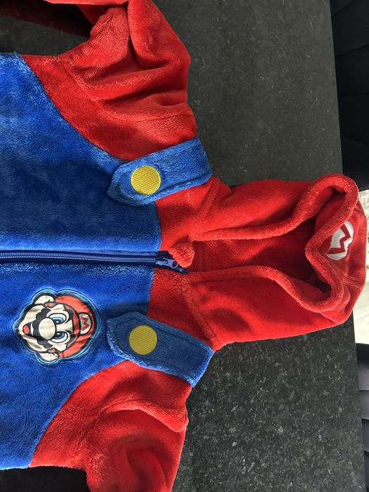 Pijama tipo polar super mario 7-10 anos