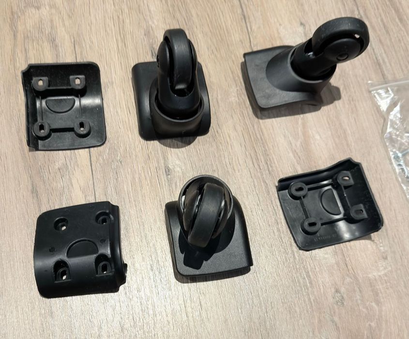 Conjunto Amazon de 3 rodas de reposição para mala de viagem