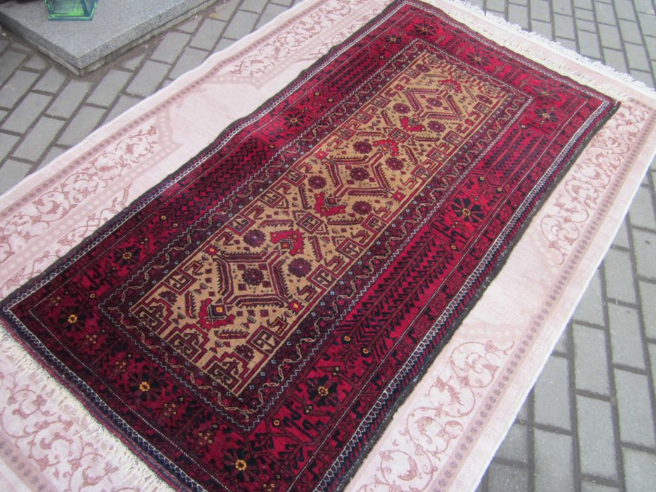 Dywan wełniany ręcznie tkany Afgan WYczYszCzOnY