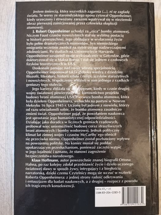 J. Robert Oppenheimer. Klaus Hoffmann