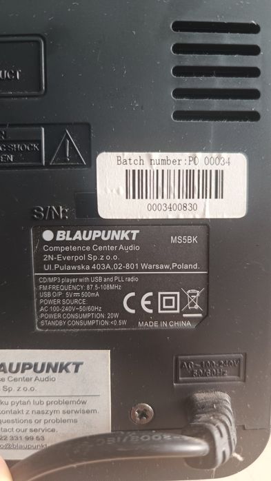 Mikrowieża Blaupunkt MS5BK