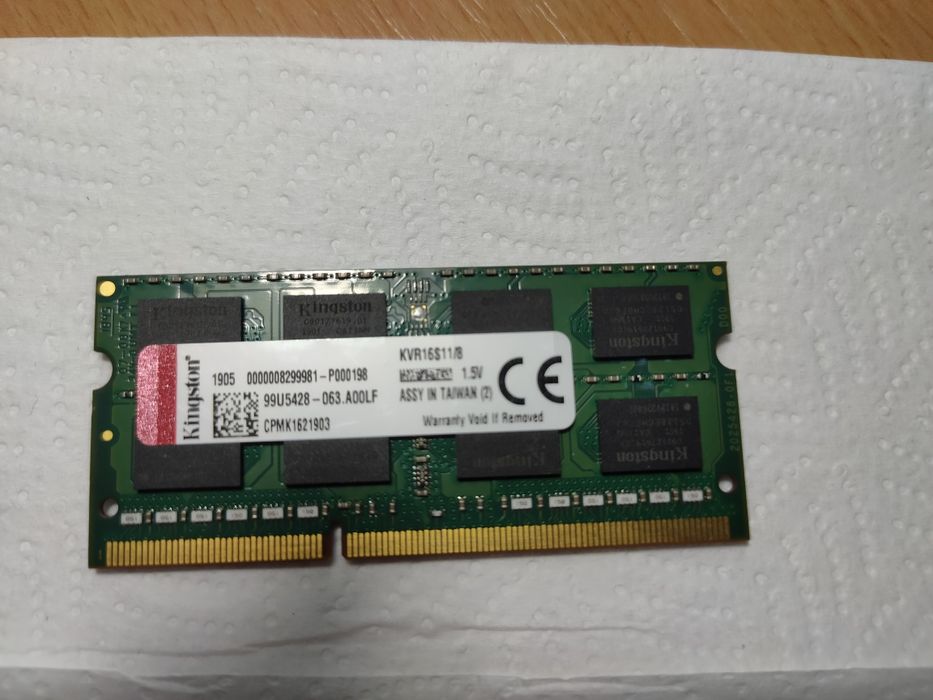 Оперативна пам'ять для ноутбука DDR 3 8gb