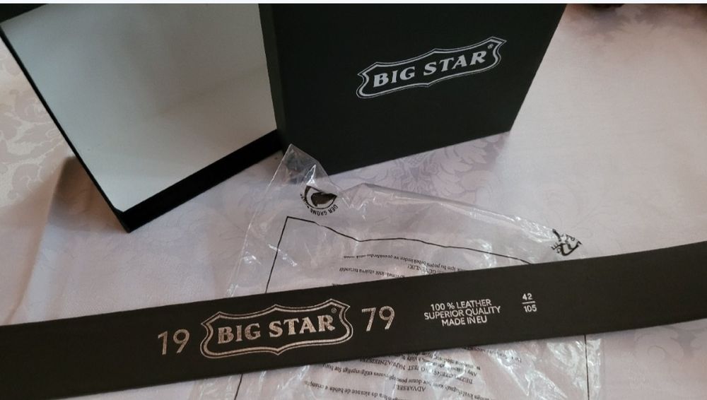 Pasek męski ze skóry Big Star