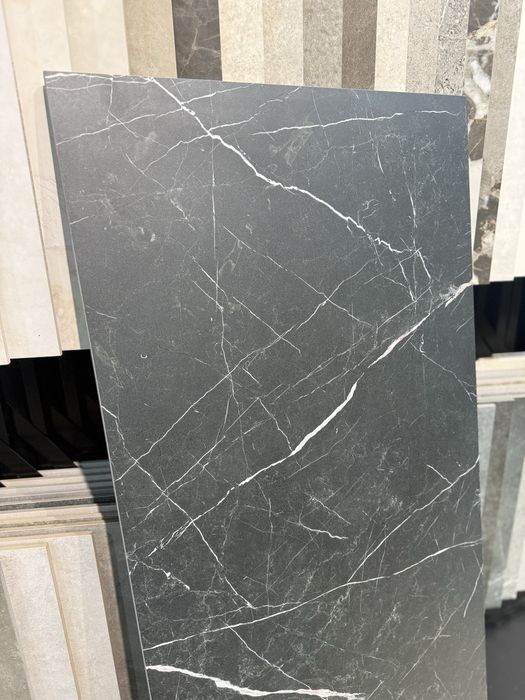 Plytki 60/120 Mat Artstone Black Gres Czarny Szkl. Rekt. PARADYZ