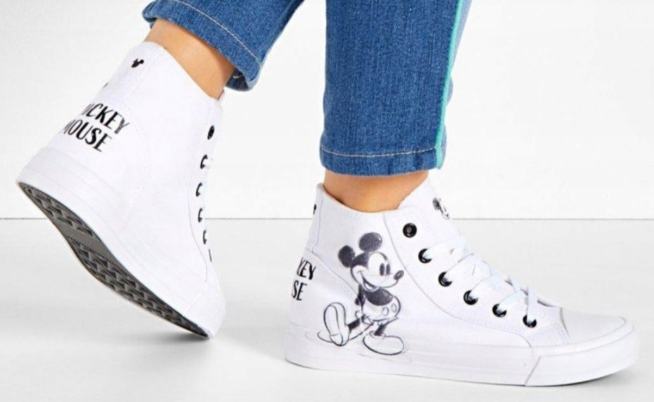 Nowe trampki ze wzorem Mickey Mouse, rozm.42, długość.wkł.26,7cm